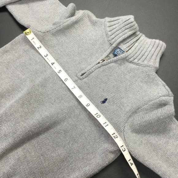 Boys Polo by Ralph Lauren Sweater ligh Gray Size 6 - Picture 5 of 11